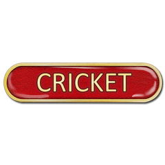 Cricket Bar Badge by School Badges UK