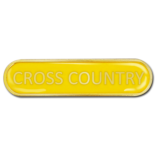 Cross Country Bar Badge by School Badges UK