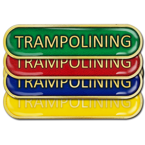 Trampolining Bar Badge by School Badges UK