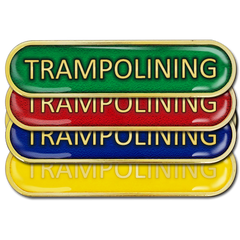 Trampolining Bar Badge by School Badges UK