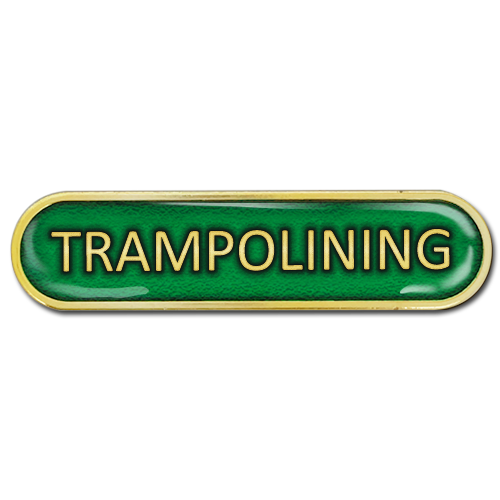 Trampolining Bar Badge by School Badges UK