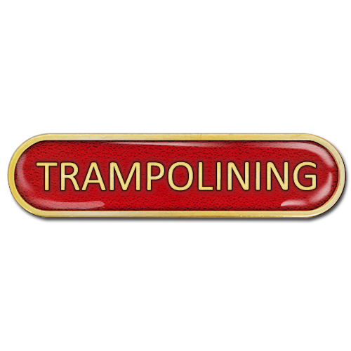 Trampolining Bar Badge by School Badges UK