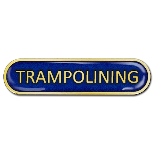 Trampolining Bar Badge by School Badges UK