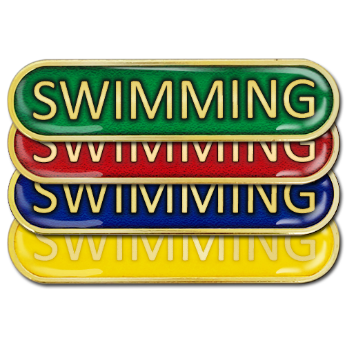 Swimming Bar Badge by School Badges UK