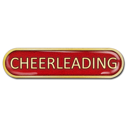 Cheerleading Bar Badge by School Badges UK
