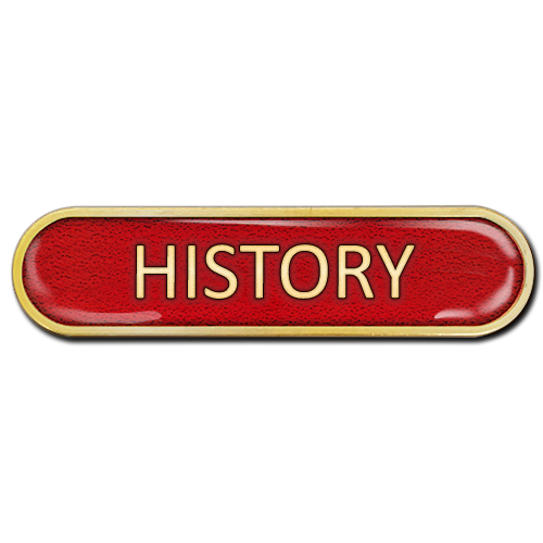 History Bar Badge by School Badges UK