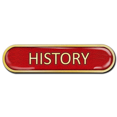 History Bar Badge by School Badges UK