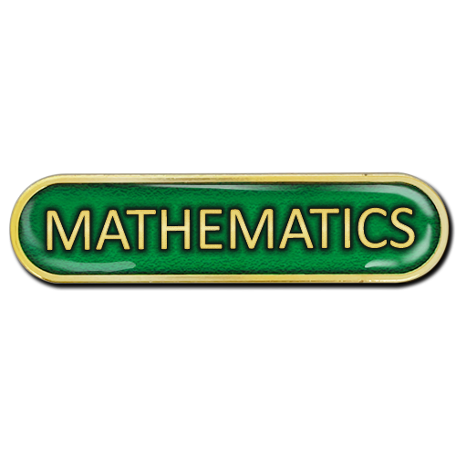 Mathematics Bar Badge by School Badges UK