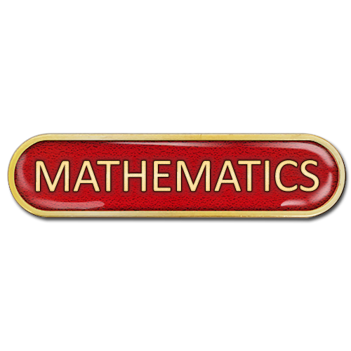 Mathematics Bar Badge by School Badges UK