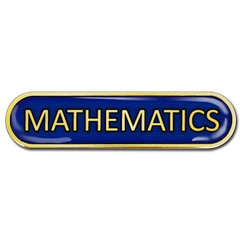 Mathematics Bar Badge by School Badges UK