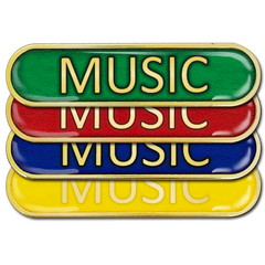 Music Bar Badge by School Badges UK