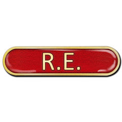 RE Bar Badge by School Badges UK