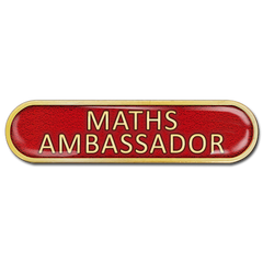 Maths Ambassador Bar Badge by School Badges UK