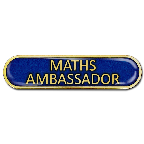 Maths Ambassador Bar Badge by School Badges UK