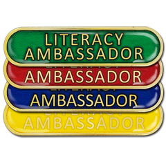 Literacy Ambassador Bar Badge by School Badges UK