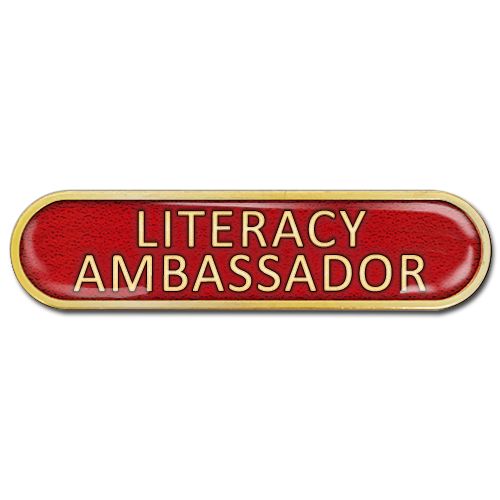 Literacy Ambassador Bar Badge by School Badges UK