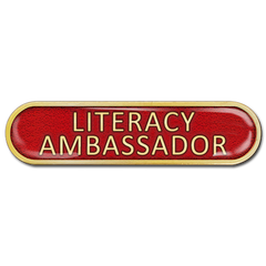 Literacy Ambassador Bar Badge by School Badges UK