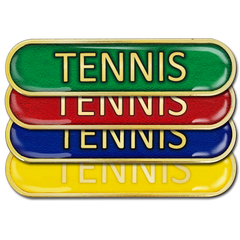 Tennis Bar Badge by School Badges UK