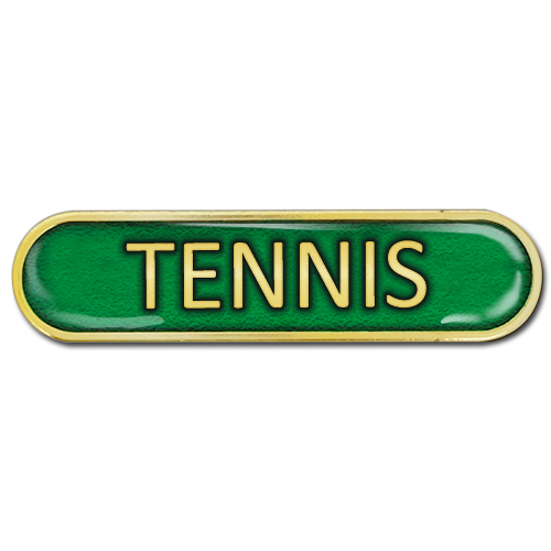 Tennis Bar Badge by School Badges UK