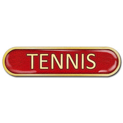 Tennis Bar Badge by School Badges UK