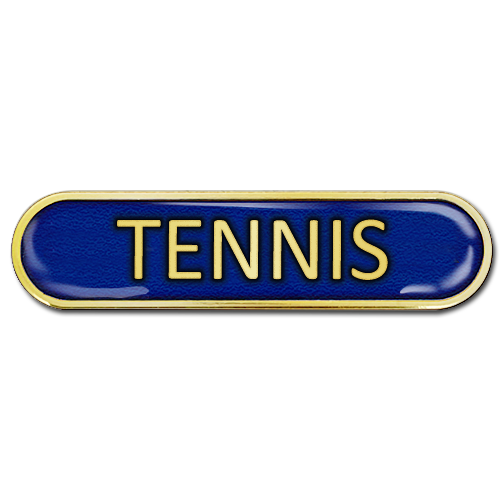 Tennis Bar Badge by School Badges UK