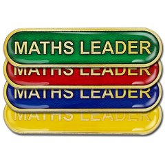 Maths Leader Bar Badge by School Badges UK