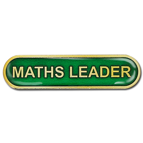 Maths Leader Bar Badge by School Badges UK