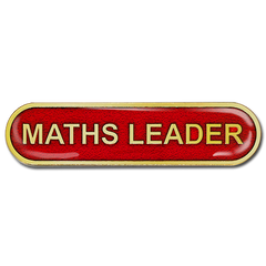 Maths Leader Bar Badge by School Badges UK