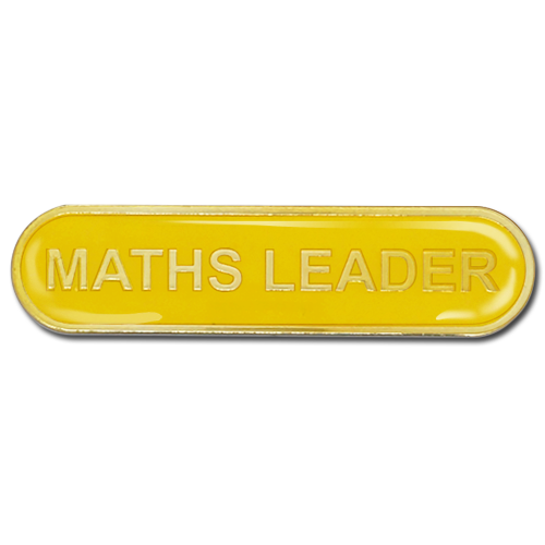 Maths Leader Bar Badge by School Badges UK