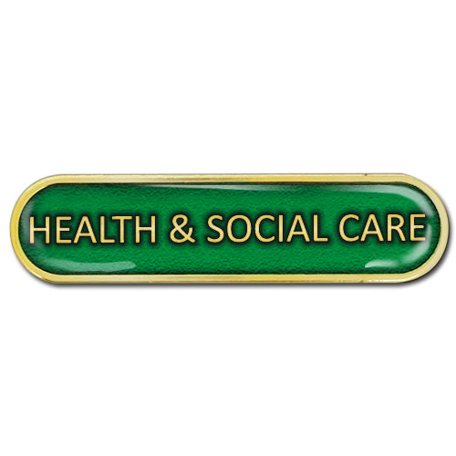 Health & Social Care Bar Badge by School Badges UK