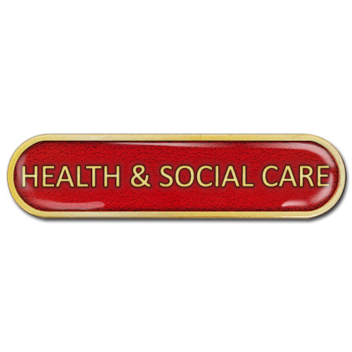 Health & Social Care Bar Badge by School Badges UK