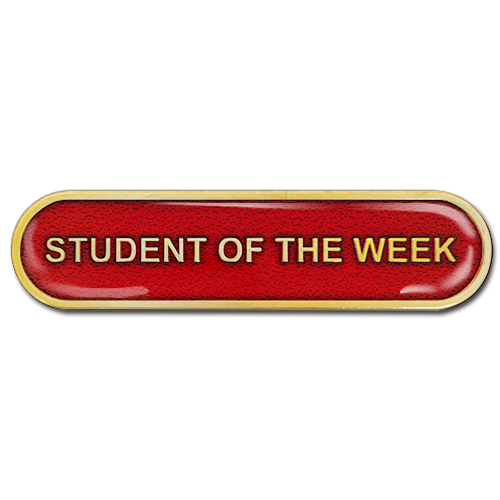 Student of the Week Bar Badge by School Badges UK