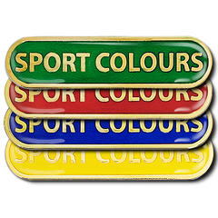 Sport Colours Bar Badge by School Badges UK