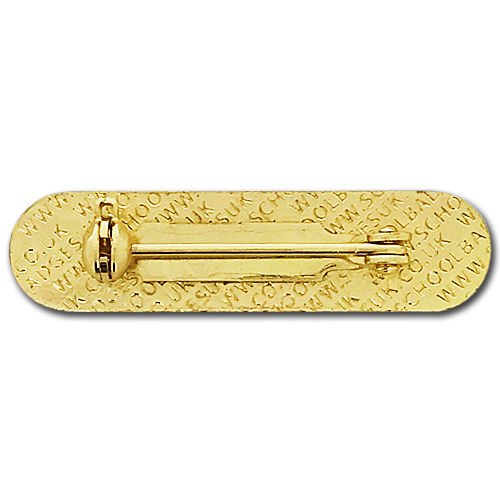 Gold Metal Bar Badge