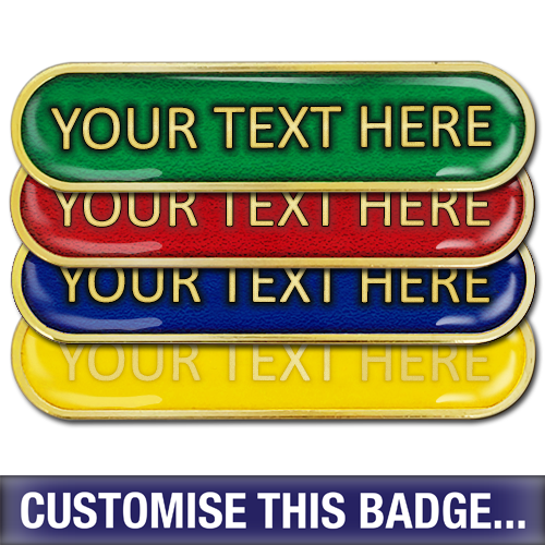 Personalised Enamelled Bar Badge
