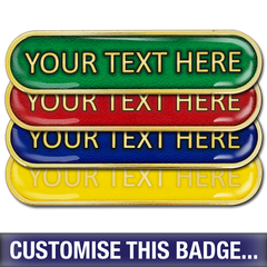 Personalised Enamelled Bar Badge