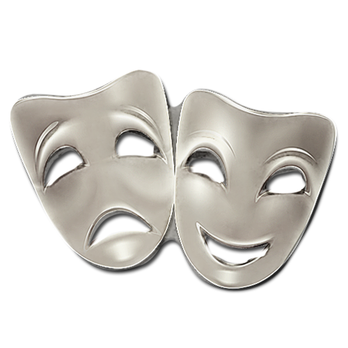 Drama Mask Badge by School Badges UK
