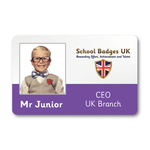 Photo ID Card (Horizontal) - Layout 2 - School Badges UK