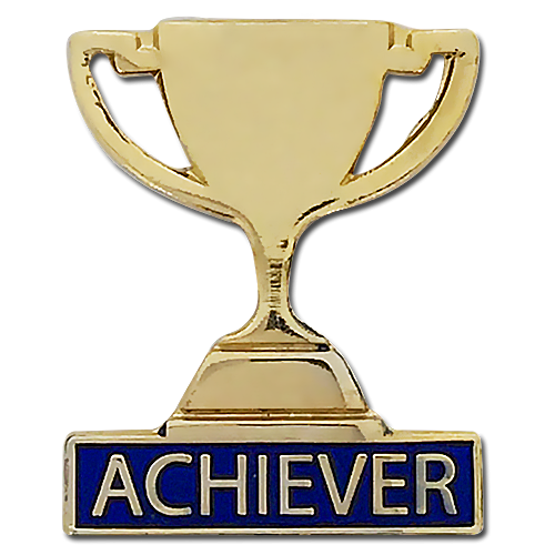 Achiever Trophy Badge by School Badges UK