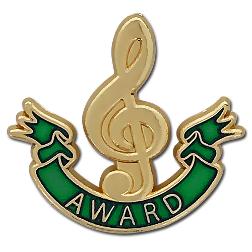 Music Clef Award Badge by School Badges UK