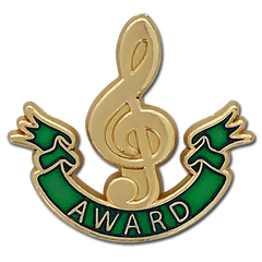 Music Clef Award Badge by School Badges UK