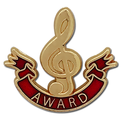 Music Clef Award Badge by School Badges UK