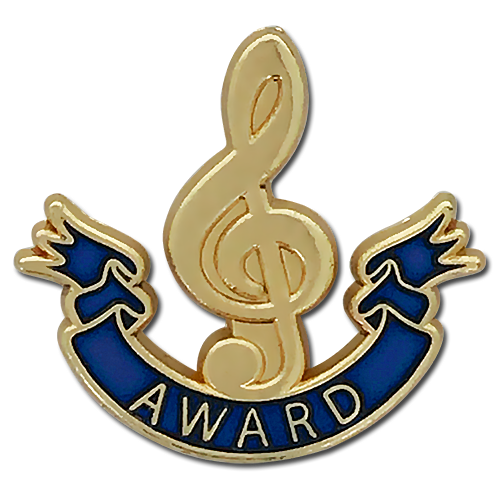 Music Clef Award Badge by School Badges UK