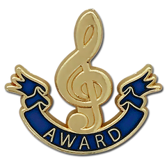 Music Clef Award Badge by School Badges UK