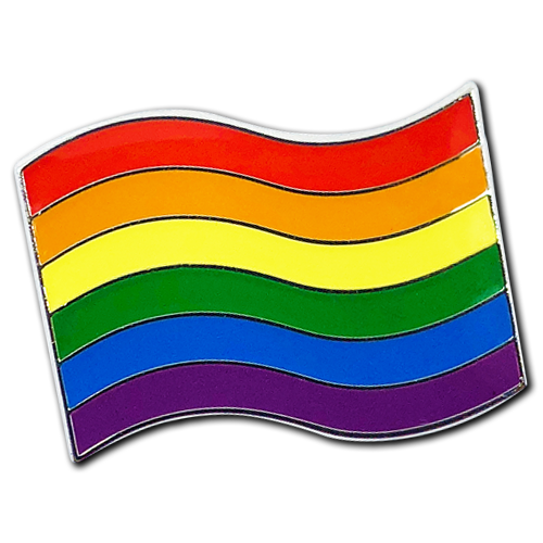 Rainbow Pride Flag Badge by School Badges UK