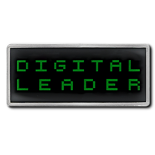 Digital Leader Sign Digital Leader Pixel Badge by School Badges UK