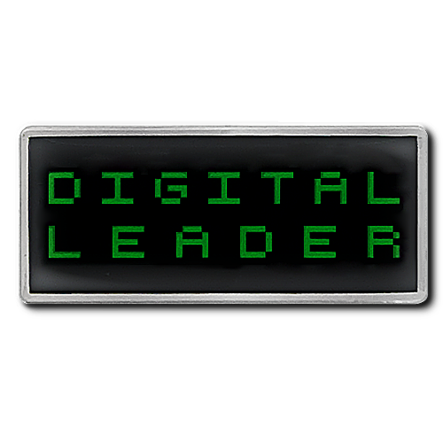 Digital Leader Pixel Badge by School Badges UK