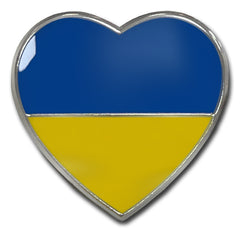 Ukraine Heart Badge by School Badges UK