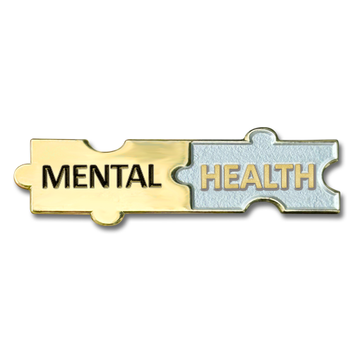 Mental Health Puzzle Badge by School Badges UK