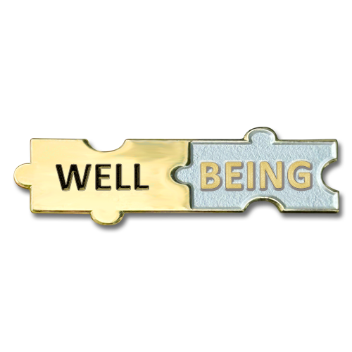 Wellbeing Puzzle Badge by School Badges UK